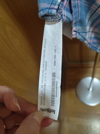 Camisa sin mangas cuadros Lefties