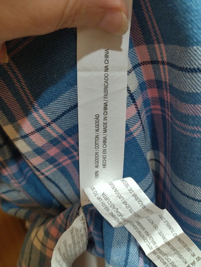 Camisa sin mangas cuadros Lefties