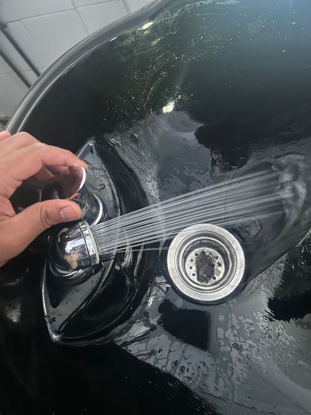 Lavabo para lavado de cabeza