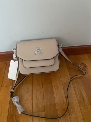 Bolso Scalpers Beige con Calavera