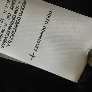 Cárdigan Adolfo Domínguez Negro Talla 50