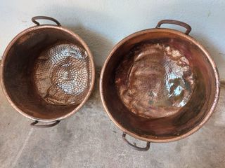 Calderas de cobre antiguas