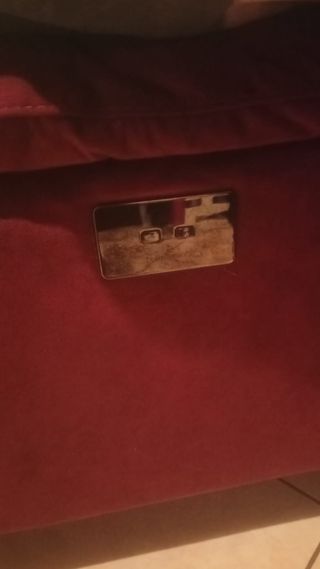 Divano 2,20mt in alcantara rosso