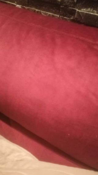 Divano 2,20mt in alcantara rosso