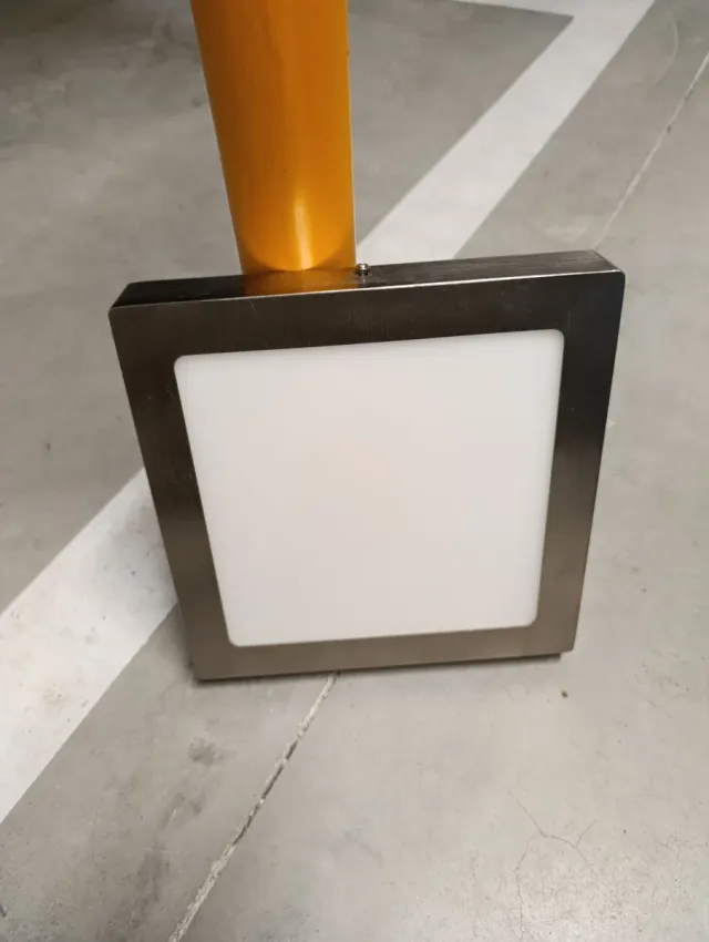 Plafón LED Cuadrado Plata