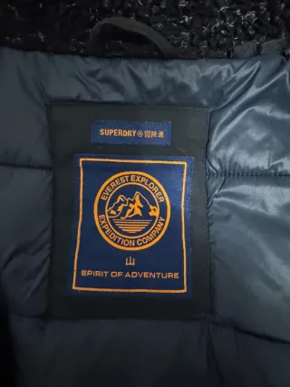 Abrigo Parka Superdry Negra