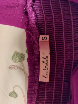 Vestido fiesta color berenjena  talla S (40)