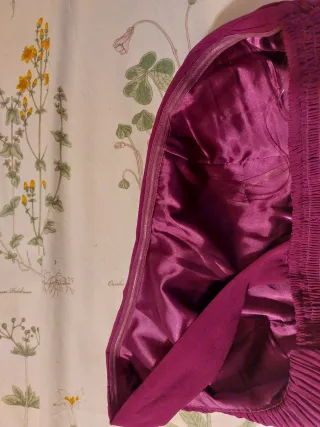 Vestido fiesta color berenjena  talla S (40)