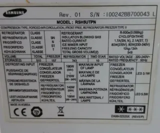 Nevera Americana Acero Inoxidable,para arreglar.