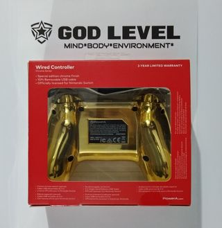 Mando Nintendo Switch Mario edición especial oro