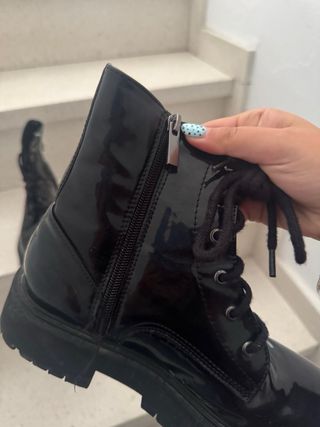 Botas Bershka Negras Charol