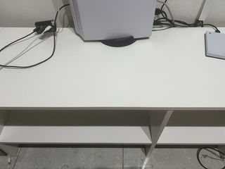 Mueble TV IKEA Negro/Blanco Metal/Madera