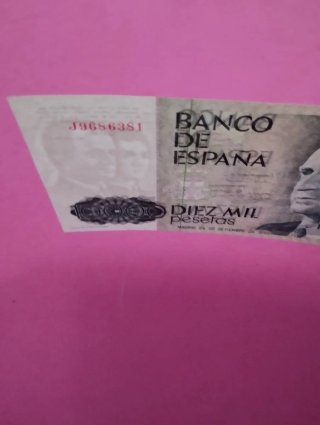 Billete 10000 pesetas 1985. SIN CIRCULAR.PLANCHA.