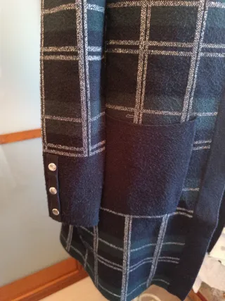 Conjunto lana cuadros mujer