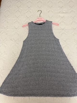 Vestito a righe Atmosphere bianco e grigio