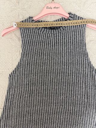 Vestito a righe Atmosphere bianco e grigio