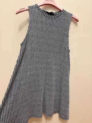 Vestito a righe Atmosphere bianco e grigio