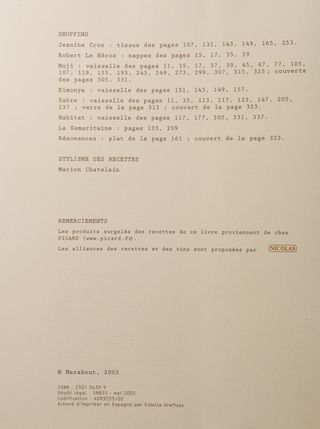 Ma p'tite cuisine. Julie Andrieu