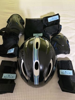 Casco y protectores patinaje Krafwin