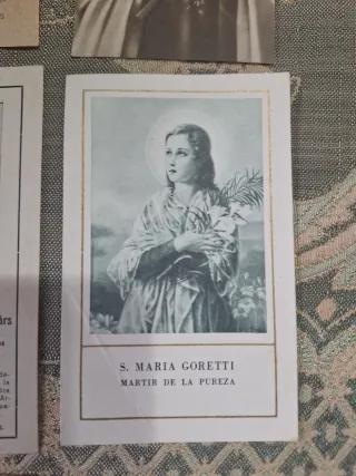 Lote estampitas religiosas