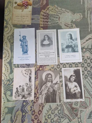 Lote estampitas religiosas