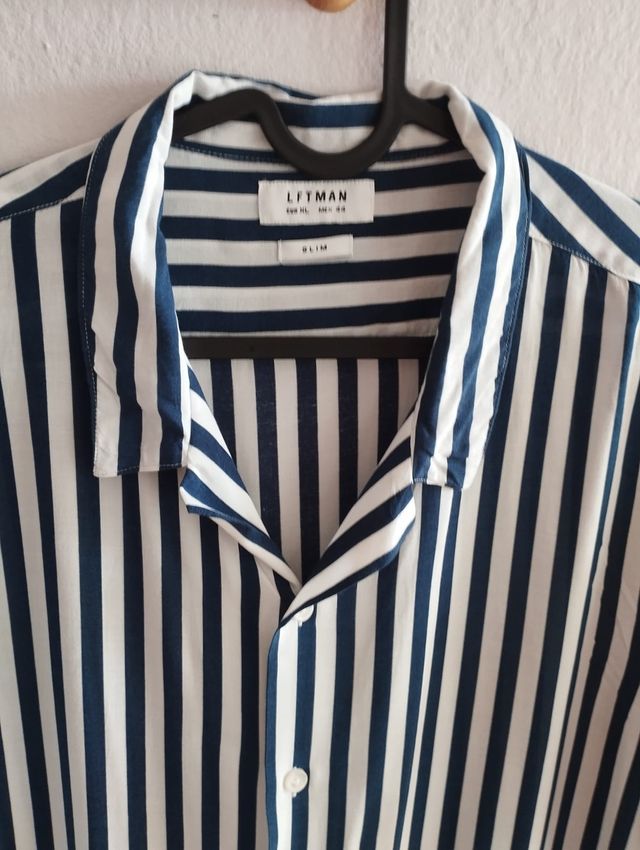 Camisa Lefties Rayas Azul Talla XL