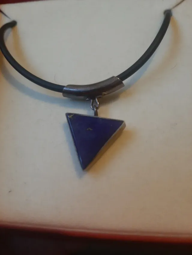 Colgante Plata y Lapislázuli Triángulo