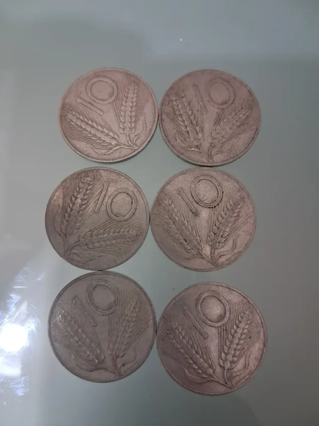 6  10 Lire Spiga Vintage 1951-1956
