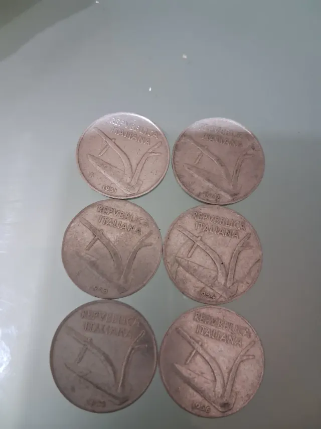 6  10 Lire Spiga Vintage 1951-1956