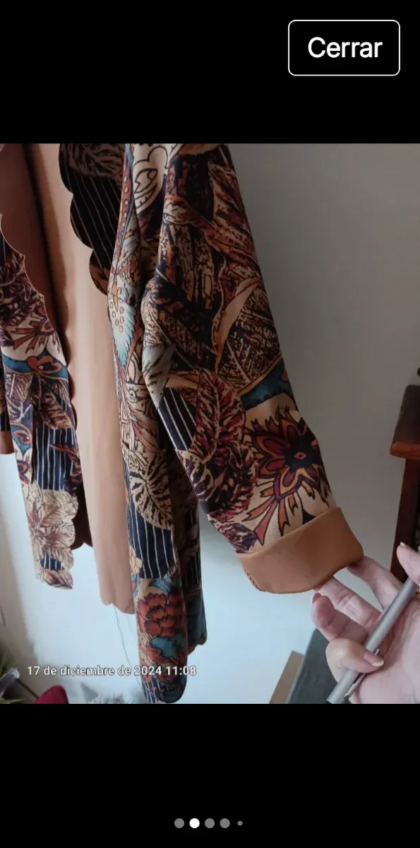 Chaqueta Angelina Talla 44 Estampada colores tierr