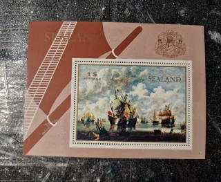 Foglietto francobollo Sealand 1$