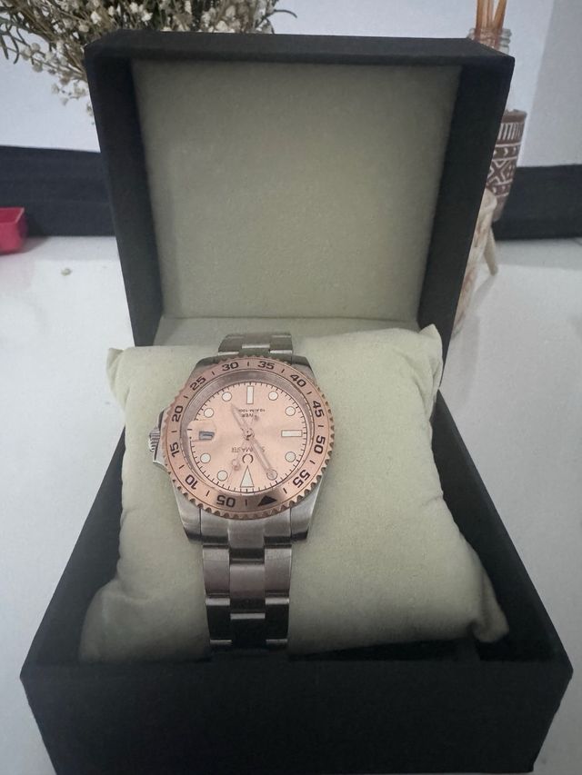 Reloj Steinmaster Rosa y Plateado Mujer