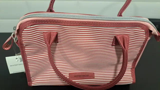 Bolsa de aseo Minnie Mouse rayas