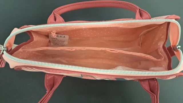 Bolsa de aseo Minnie Mouse rayas