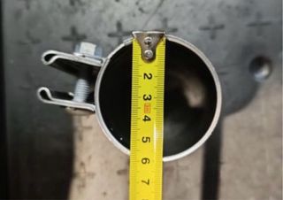 Abrazadera escape acero inoxidable