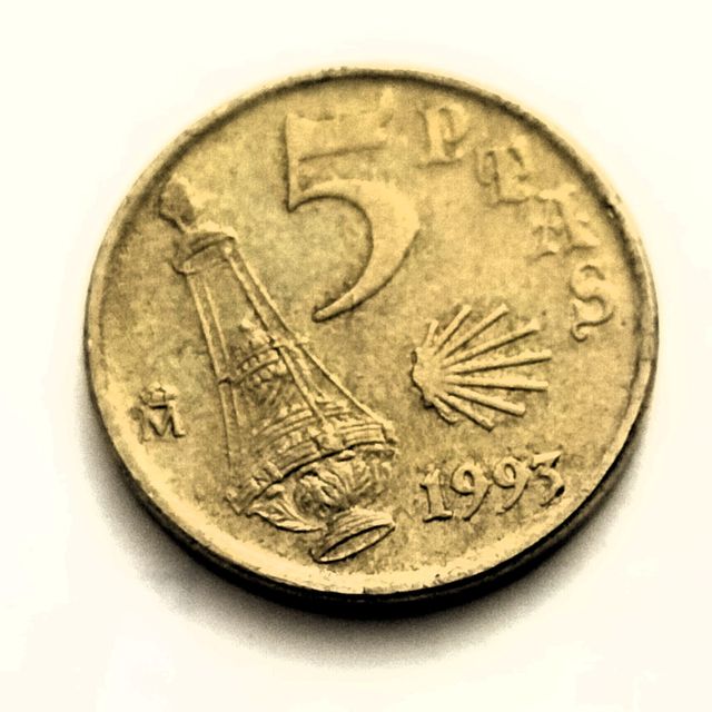 8 Monedas 5 Ptas 1992-1998