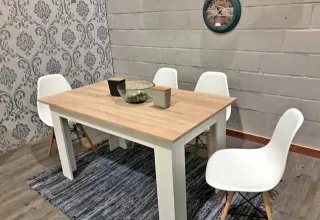 SET PARA SALON CON SOFA CAMA MAS MESA Y 4 SILLAS