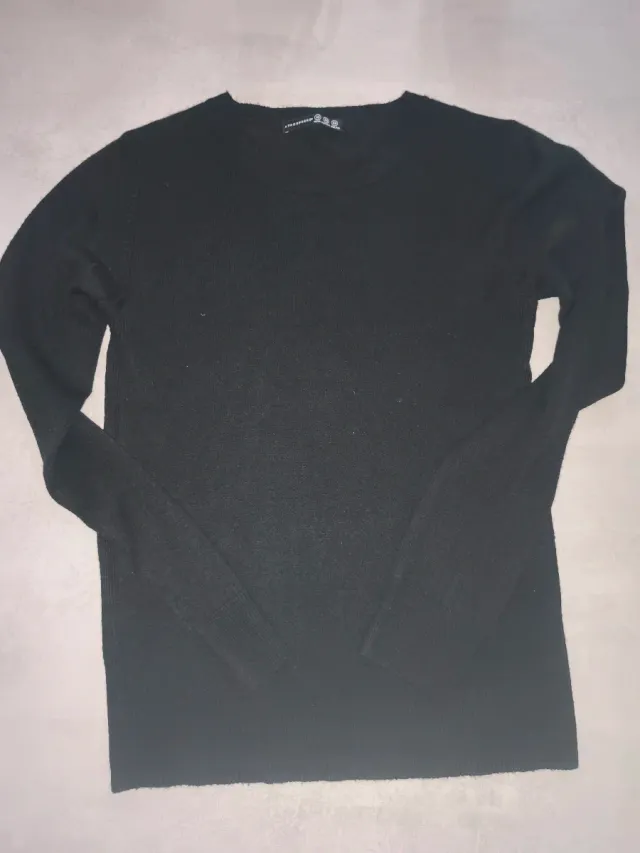 Jersey negro manga larga