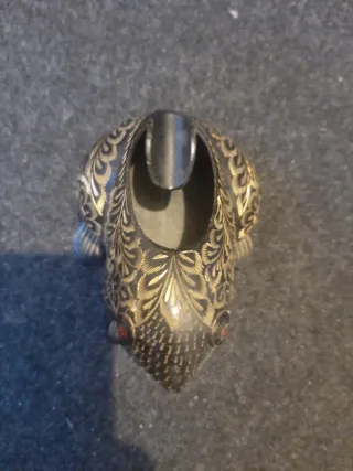 Cenicero Rana Bronce Grabado