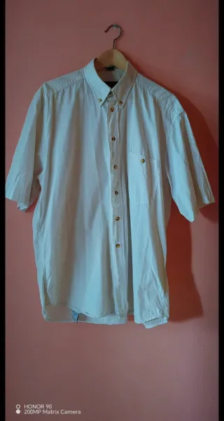 Camisa Pull and Bear Blanca Talla L