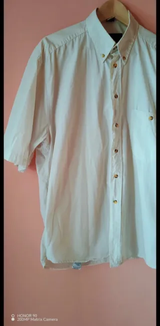 Camisa Pull and Bear Blanca Talla L