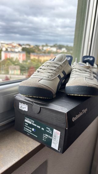 Zapatillas Onitsuka Tiger Tokuten Beige/Azul Retro