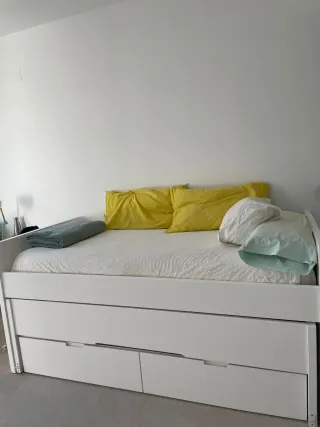 Cama nido blanca con 3 cajones