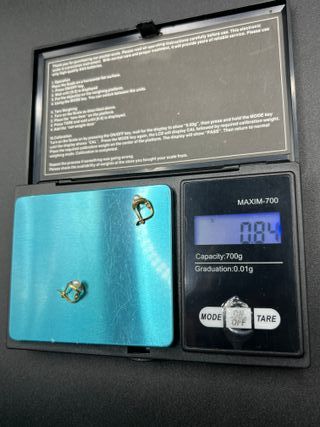 Pendientes Oro 18k Perlas 0.84 gr.