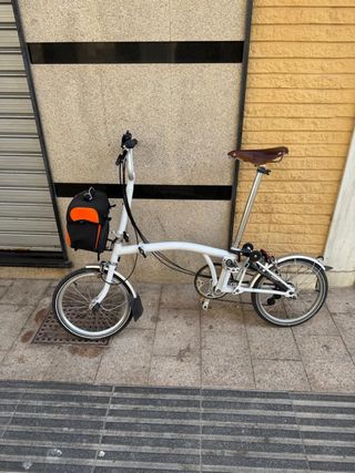 Bicicleta Plegable Blanca