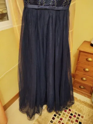 Vestido de fiesta azul para invitada