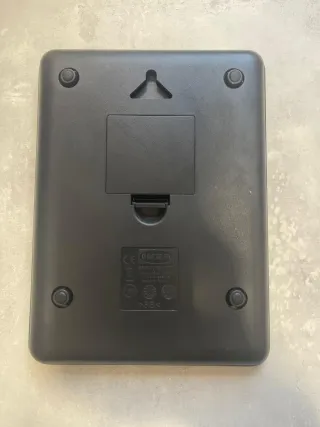 Báscula cocina digital negra hasta 3kg