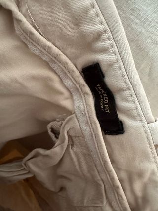Pantalones Massimo Dutti Beige Talla L