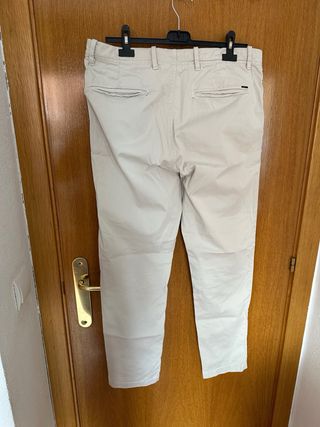 Pantalones Massimo Dutti Beige Talla L