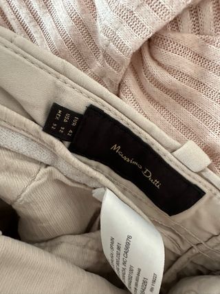 Pantalones Massimo Dutti Beige Talla L